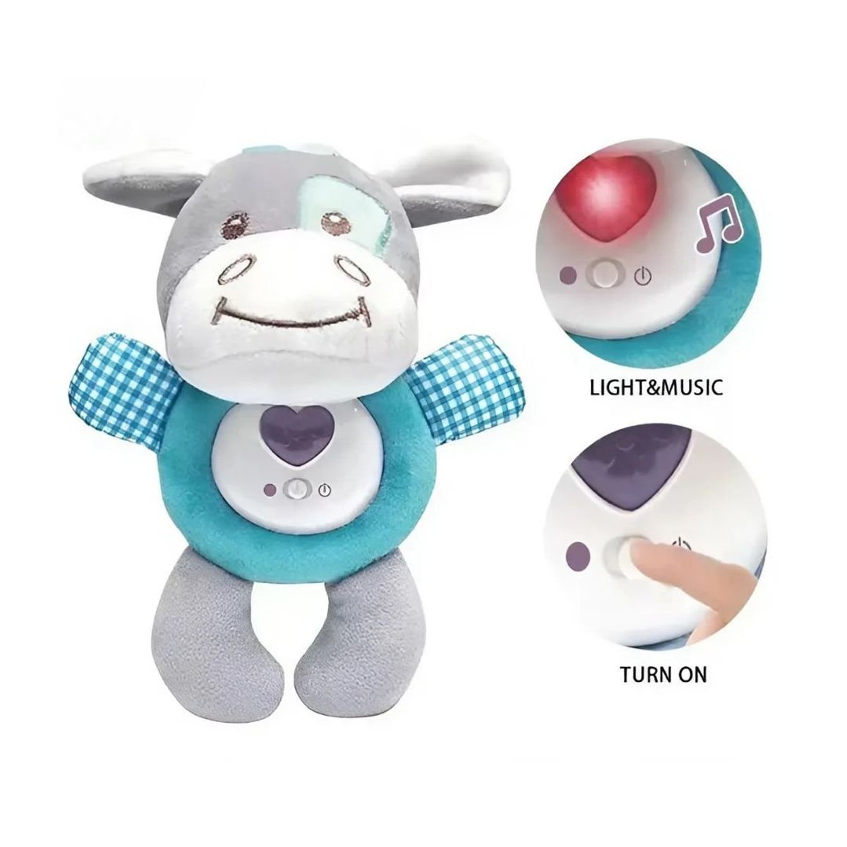 GENERICO - Peluche Musical Interactivo Funmuch para el Desarrollo Sensorial - Bebé Niño