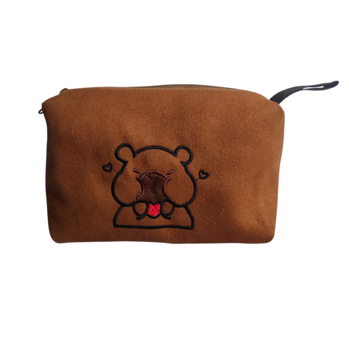 GENERICO - CARTUCHERA CAPIBARA  CORAZON FELPA ANTIALERGICA