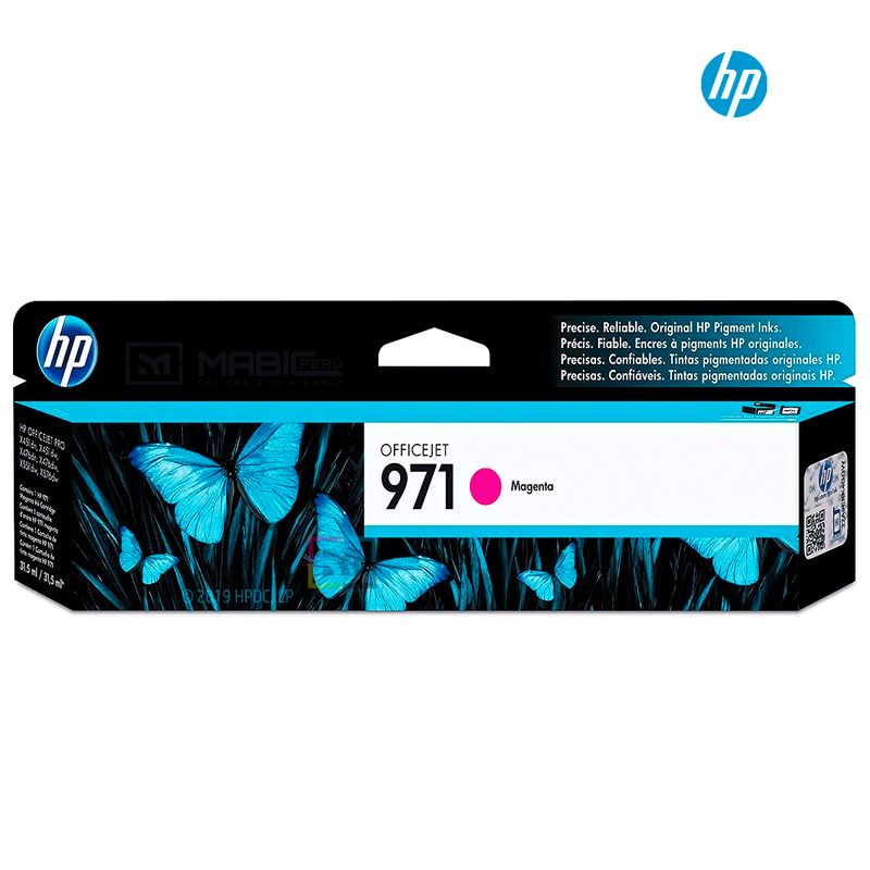HP - Cartucho de Tinta HP 971 Magenta CN623AM Original