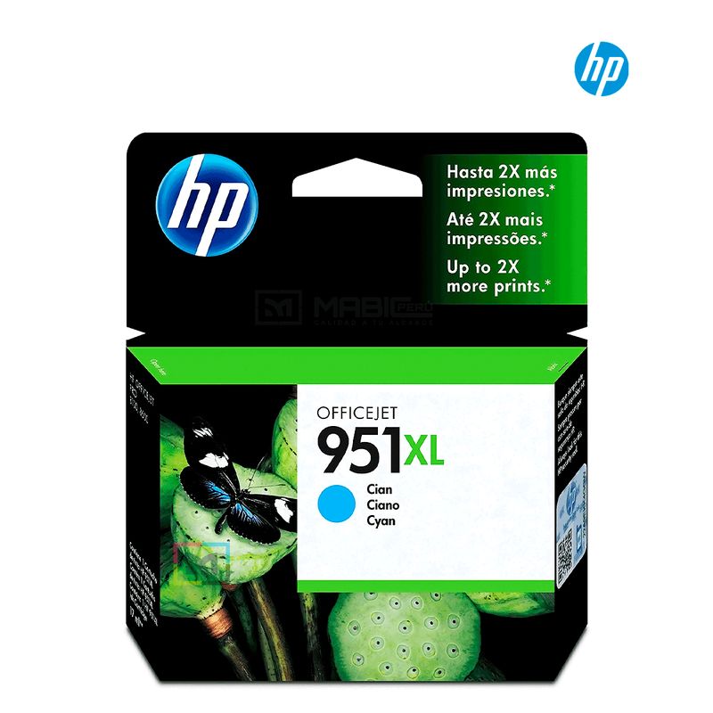 HP - Cartucho de Tinta HP 951XL Cian CN046AL Original
