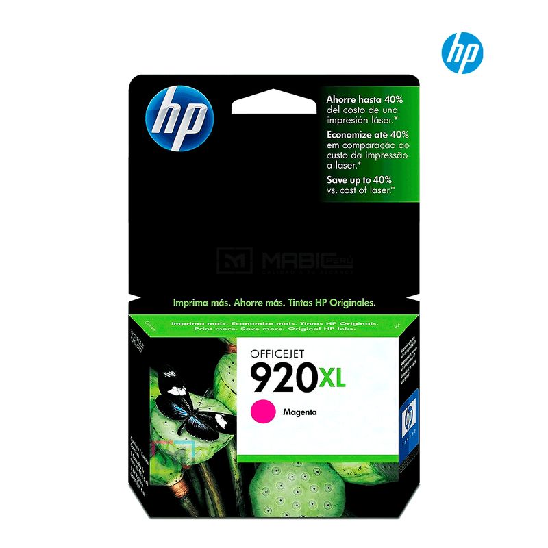 HP - Cartucho de Tinta HP 920XL Magenta CD973AL Original