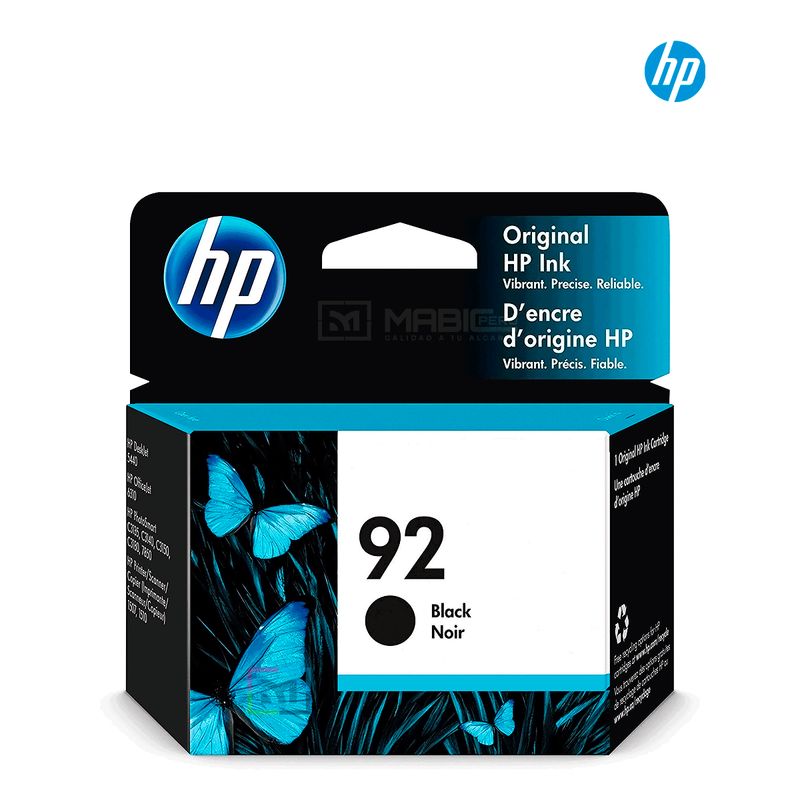 HP - Cartucho de Tinta HP 92 Negro C9362WL Original
