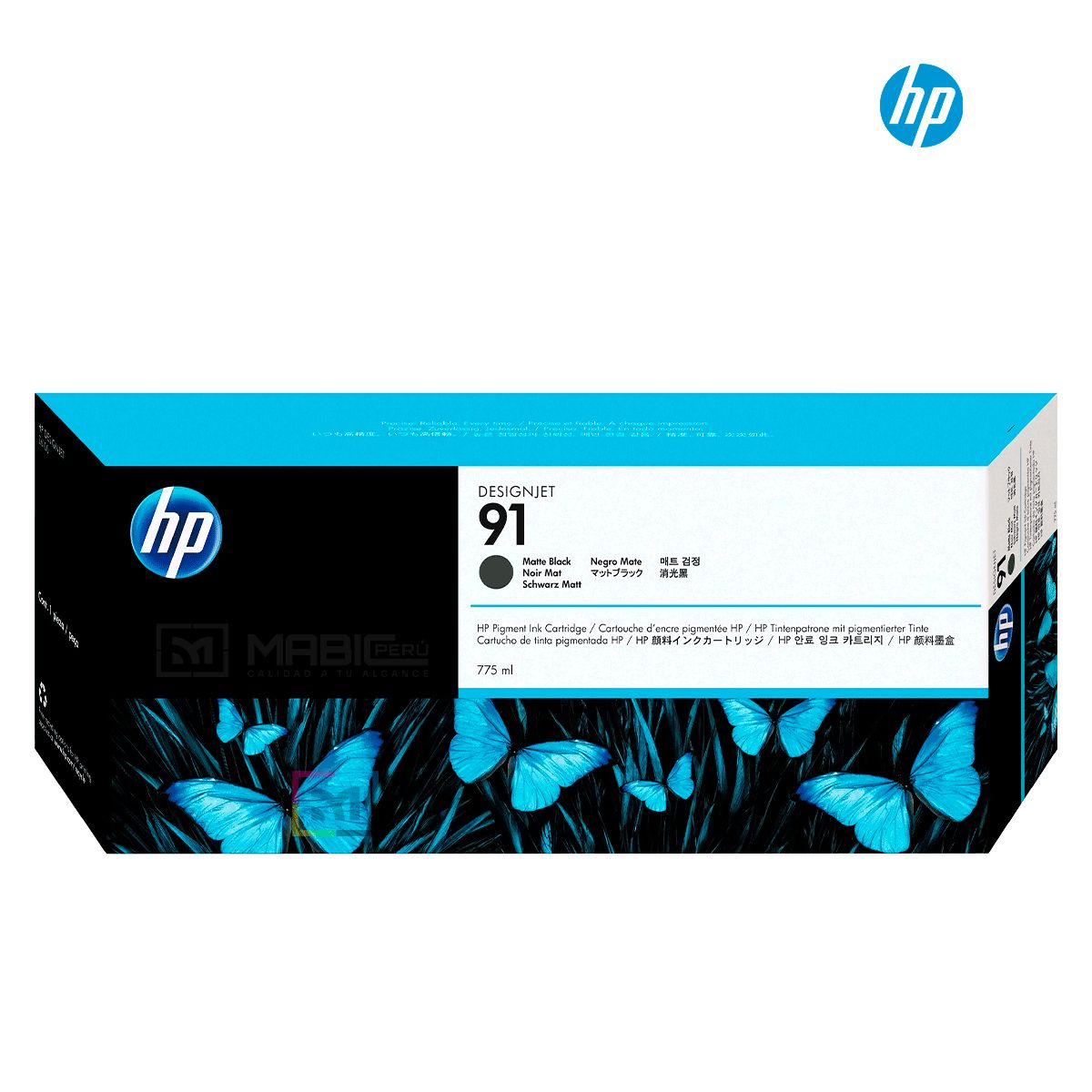 HP - Cartucho de Tinta HP 91 Negro Mate C9464A Original