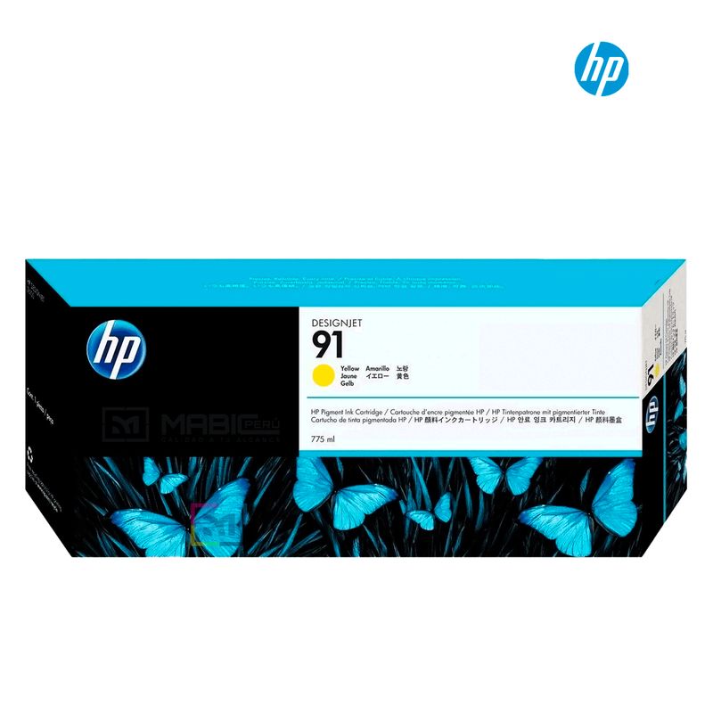 HP - Cartucho de Tinta HP 91 Amarillo C9469A Original