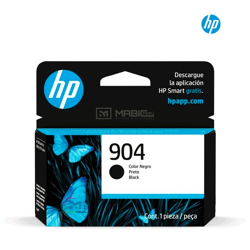 HP - Cartucho de Tinta HP 904 Negro T6M00AL Original