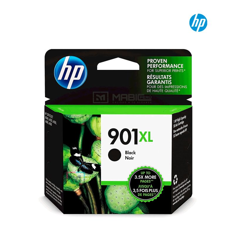 HP - Cartucho de Tinta HP 901XL Negro CC654AL Original