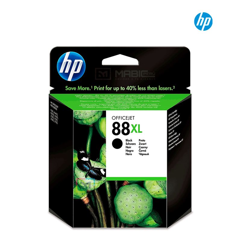 HP - Cartucho de Tinta HP 88XL Negro C9396AL Original