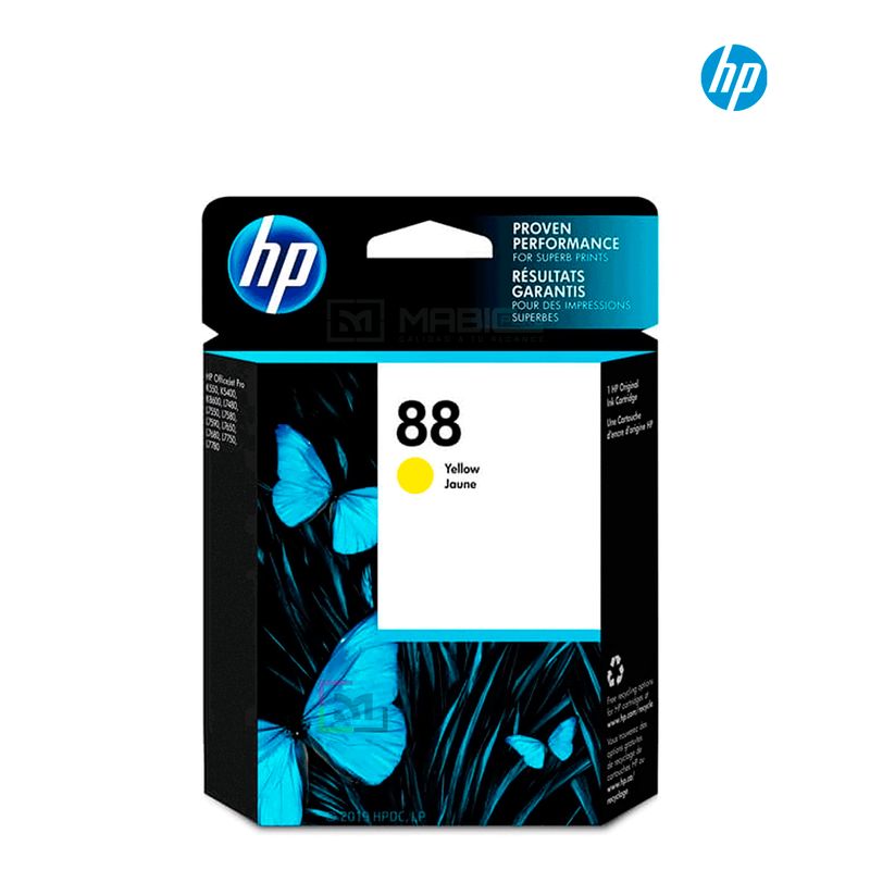 HP - Cartucho de Tinta HP 88 Amarillo C9388AL Original