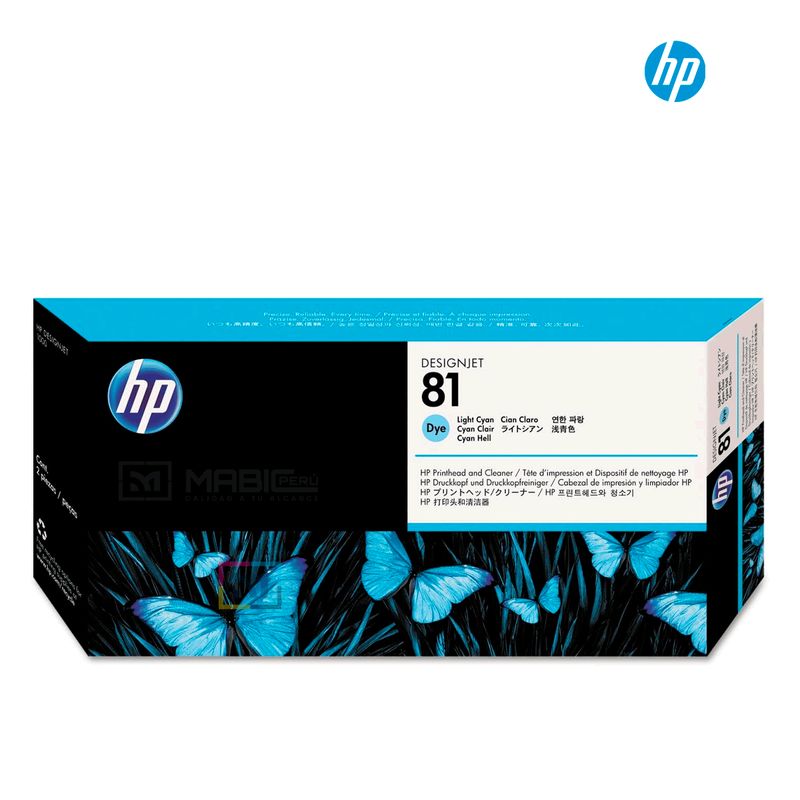 HP - Cartucho de Tinta HP 81 Cian claro C4934A Original