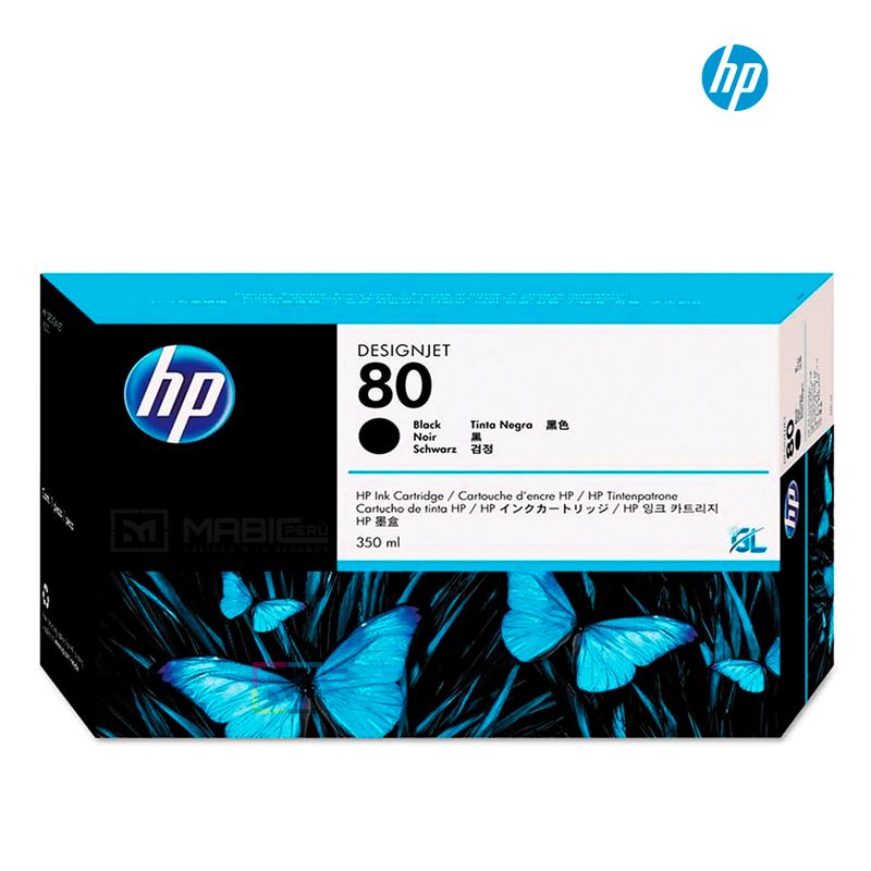 HP - Cartucho de Tinta HP 80 Negro C4871A Original