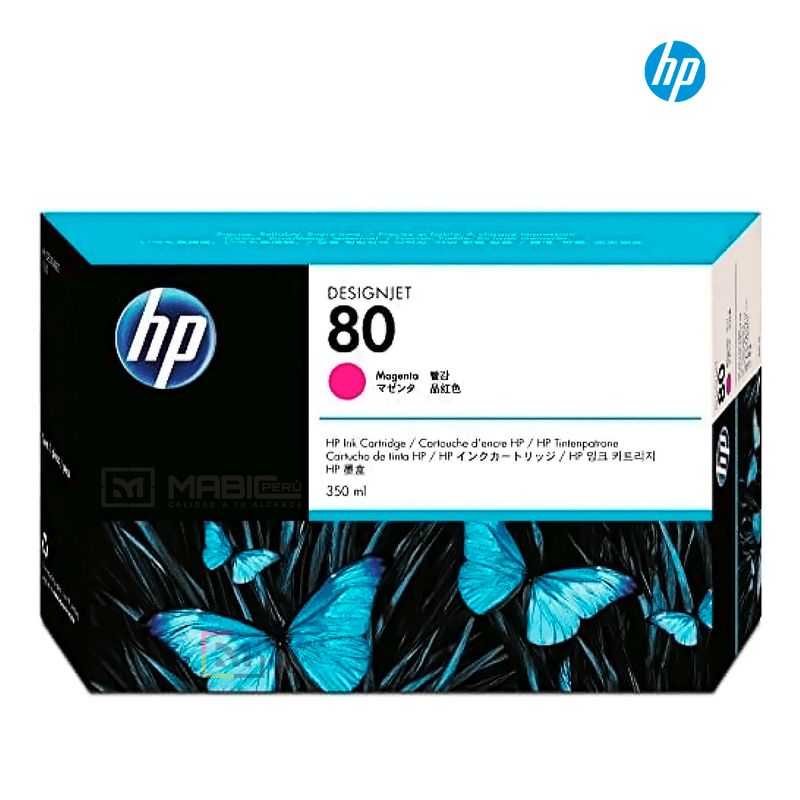 HP - Cartucho de Tinta HP 80 Magenta C4847A Original
