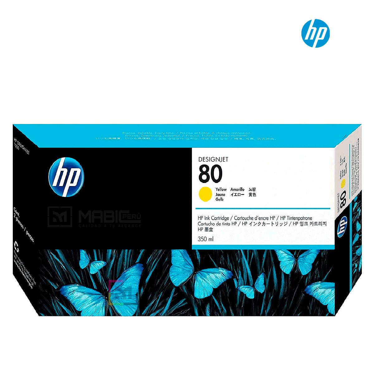 HP - Cartucho de Tinta HP 80 Amarillo C4848A Original