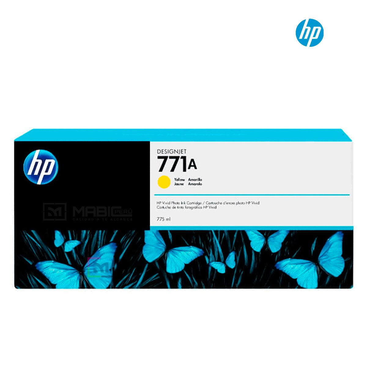 HP - Cartucho de Tinta HP 771A Amarillo B6Y18A Original