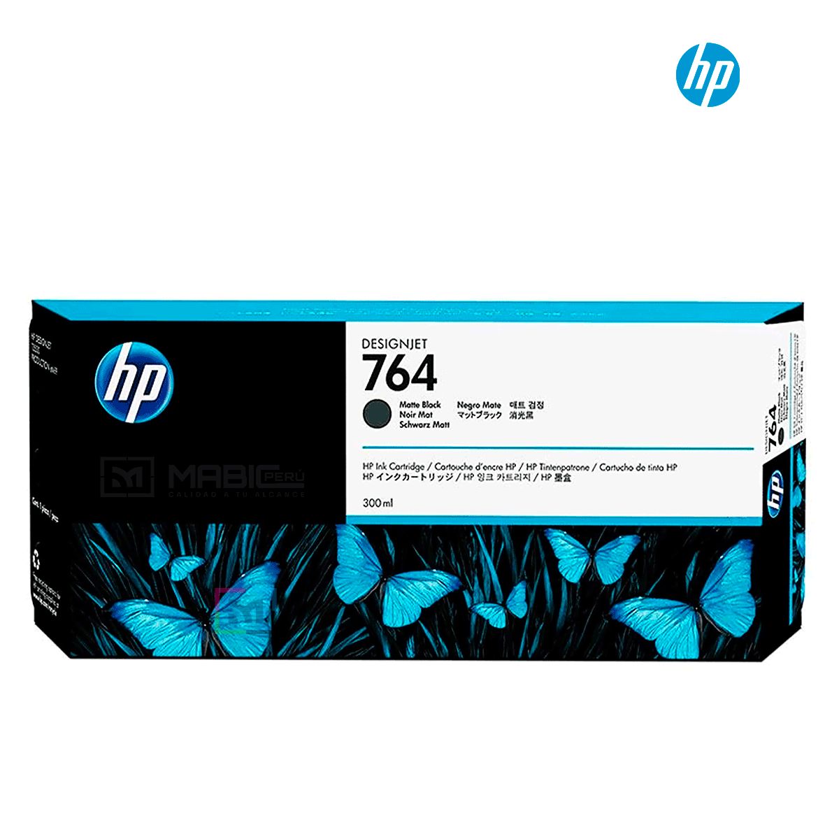 HP - Cartucho de Tinta HP 764 Negro Mate C1Q16A Original