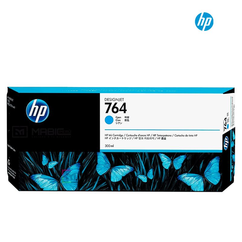 HP - Cartucho de Tinta HP 764 Cian C1Q13A Original