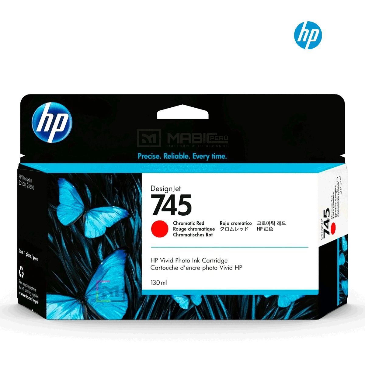 HP - Cartucho de Tinta HP 745 Rojo Cromático F9K00A Original
