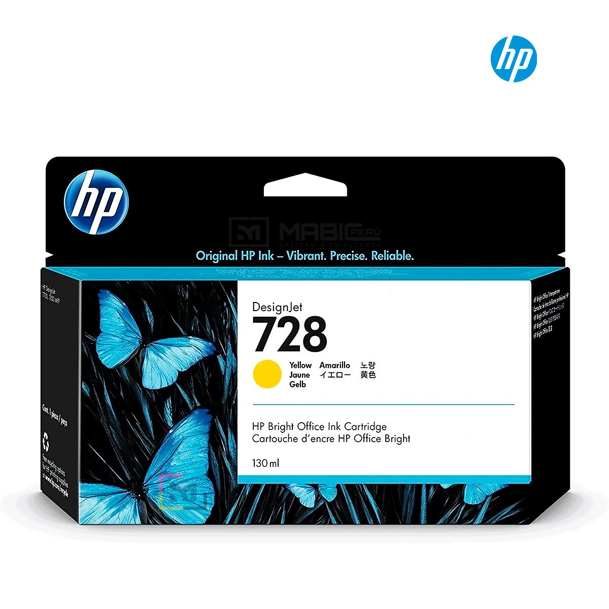 HP - Cartucho de Tinta HP 728 Amarillo F9J65A Original
