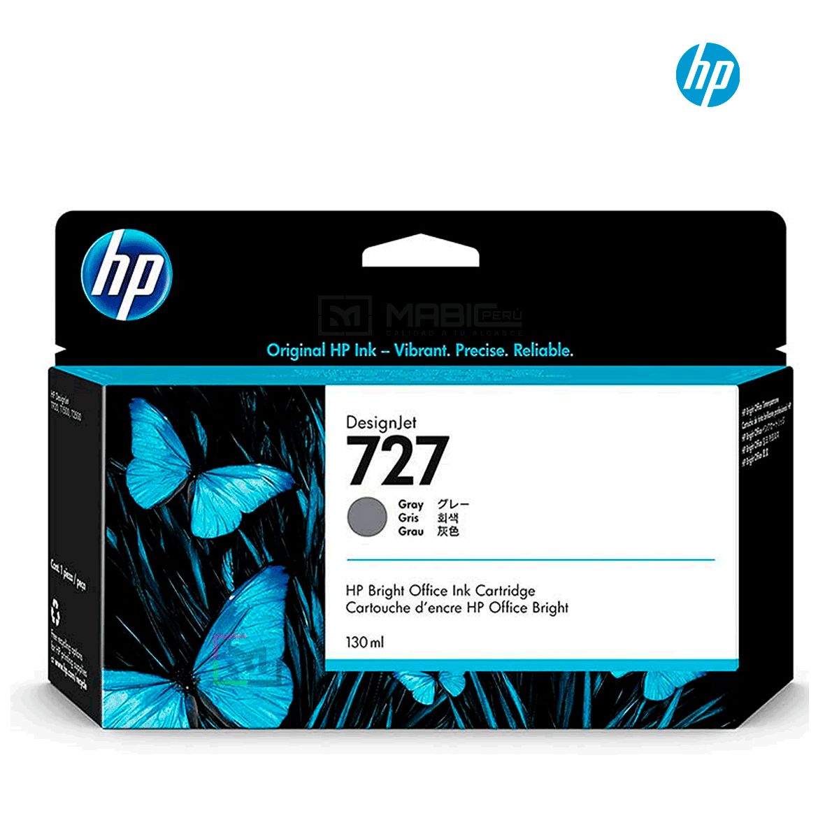 HP - Cartucho de Tinta HP 727 Gris B3P24A Original