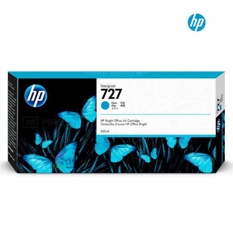 HP - Cartucho de Tinta HP 727 Cian F9J76A Original