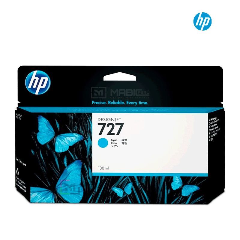 HP - Cartucho de Tinta HP 727 Cian B3P19A Original