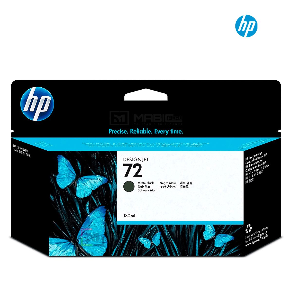 HP - Cartucho de Tinta HP 72 Negro Mate C9403A Original