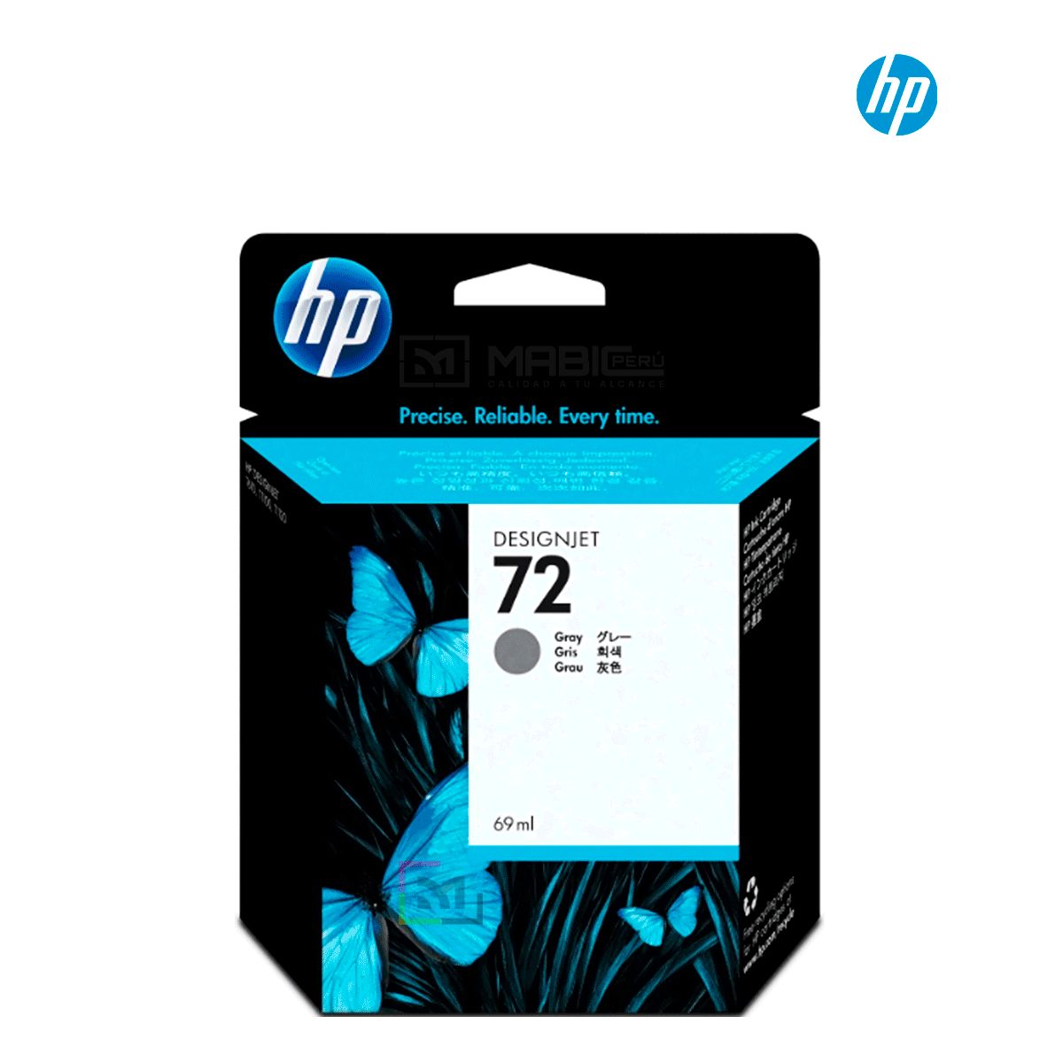 HP - Cartucho de Tinta HP 72 Gris C9401A Original