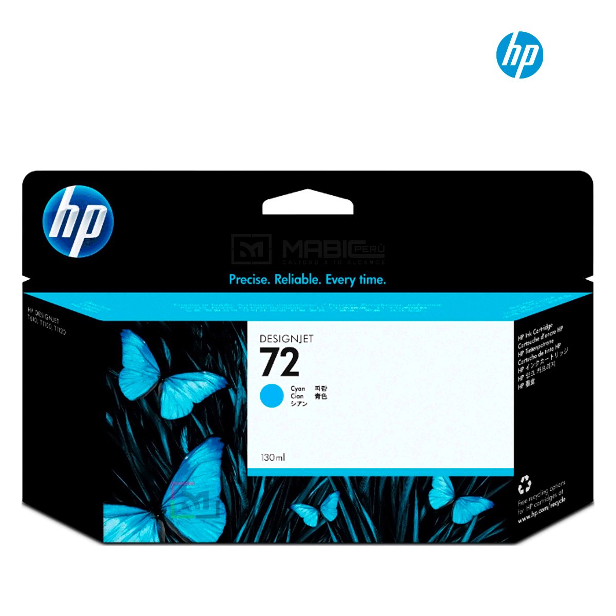 HP - Cartucho de Tinta HP 72 Cian C9371A Original