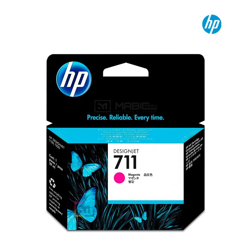 HP - Cartucho de Tinta HP 711 Magenta CZ131A Original - 29ml