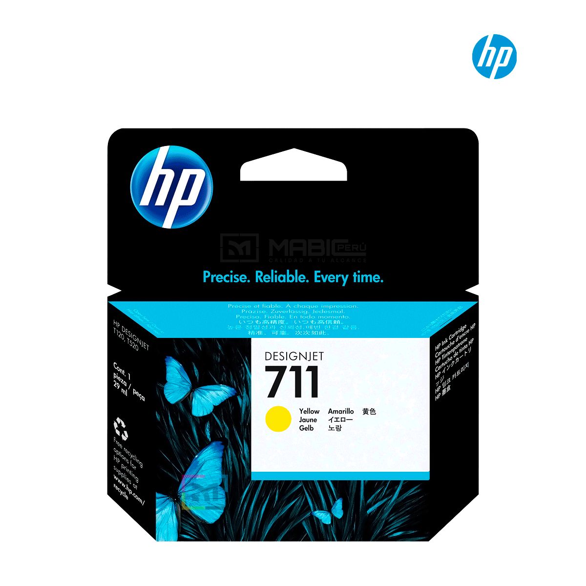 HP - Cartucho de Tinta HP 711 Amarillo CZ132A Original - 29ml