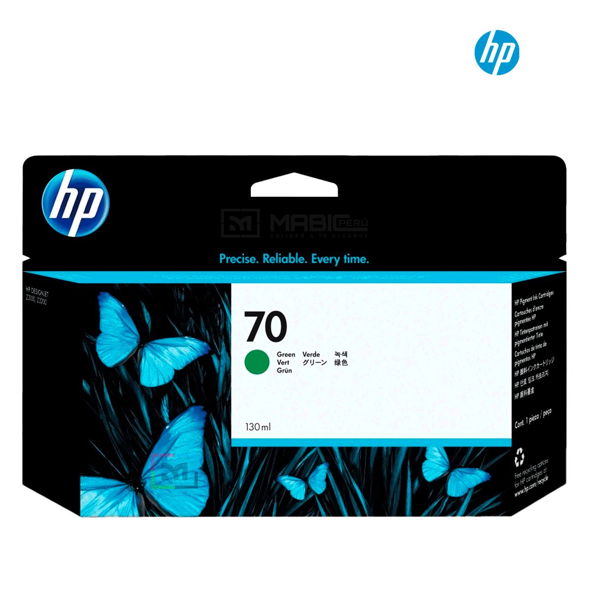 HP - Cartucho de Tinta HP 70 Verde C9457A Original