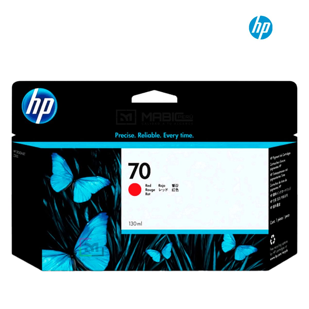 HP - Cartucho de Tinta HP 70 Rojo C9456A Original