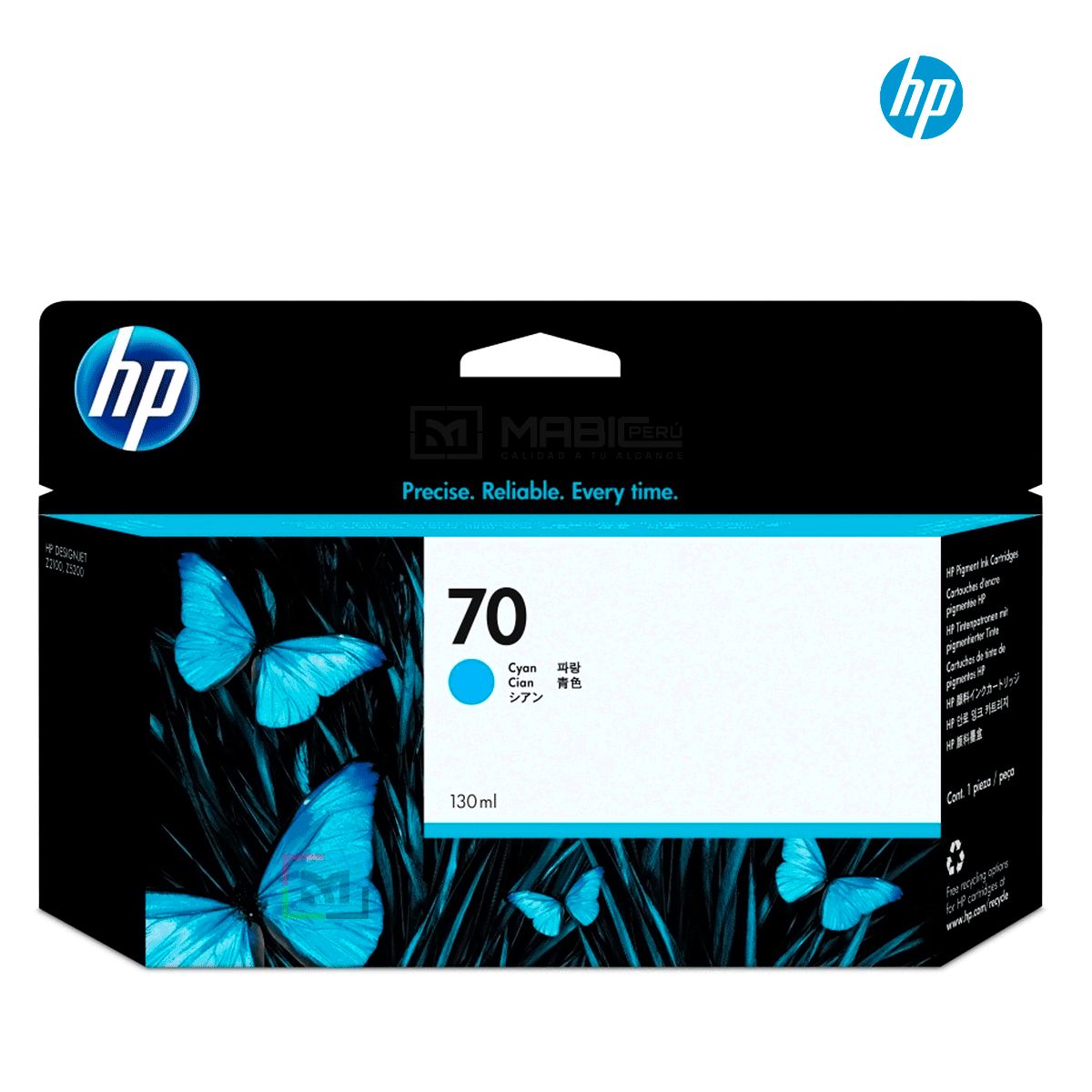 HP - Cartucho de Tinta HP 70 Cian C9390A Original