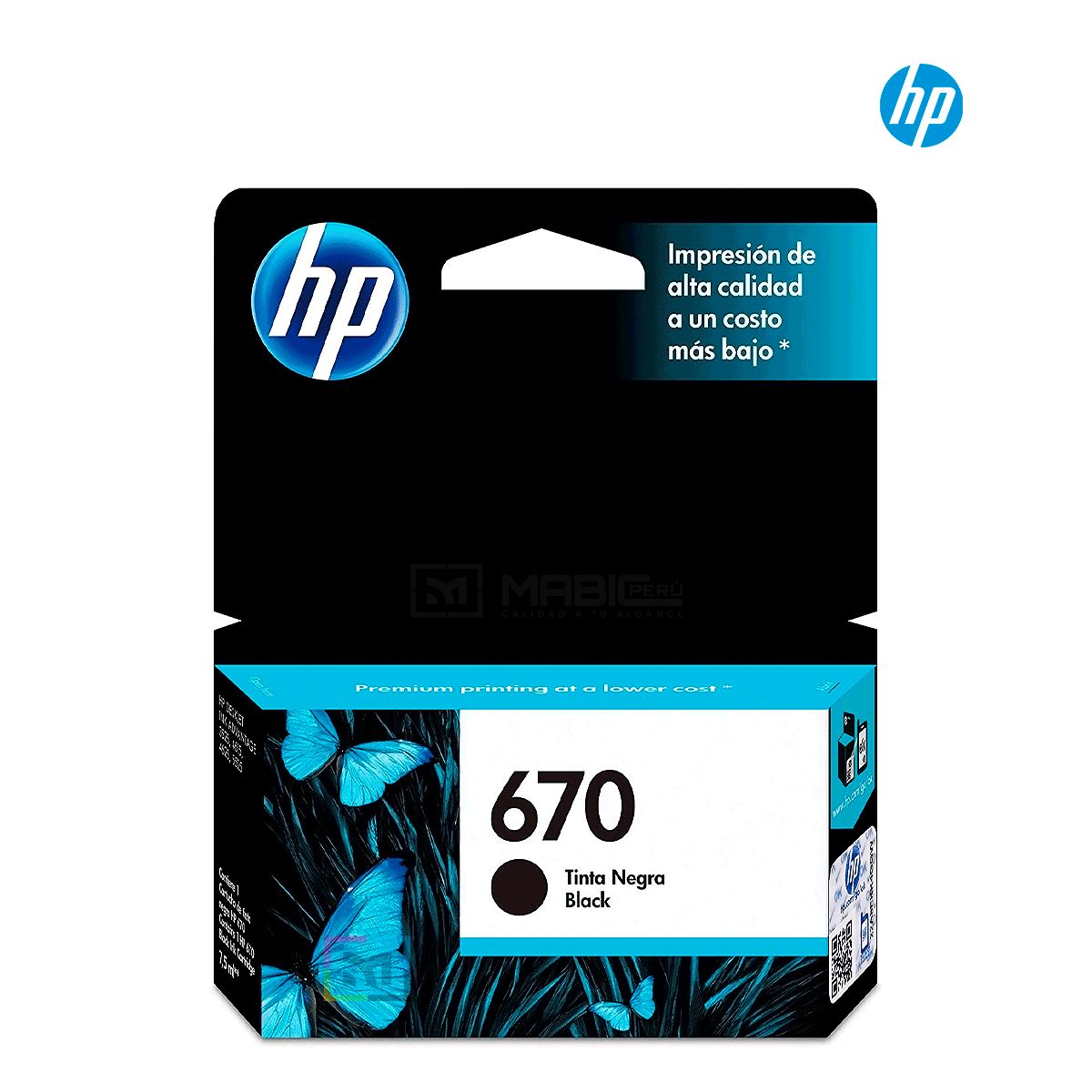 HP - Cartucho de Tinta HP 670 Negro CZ113AL Original