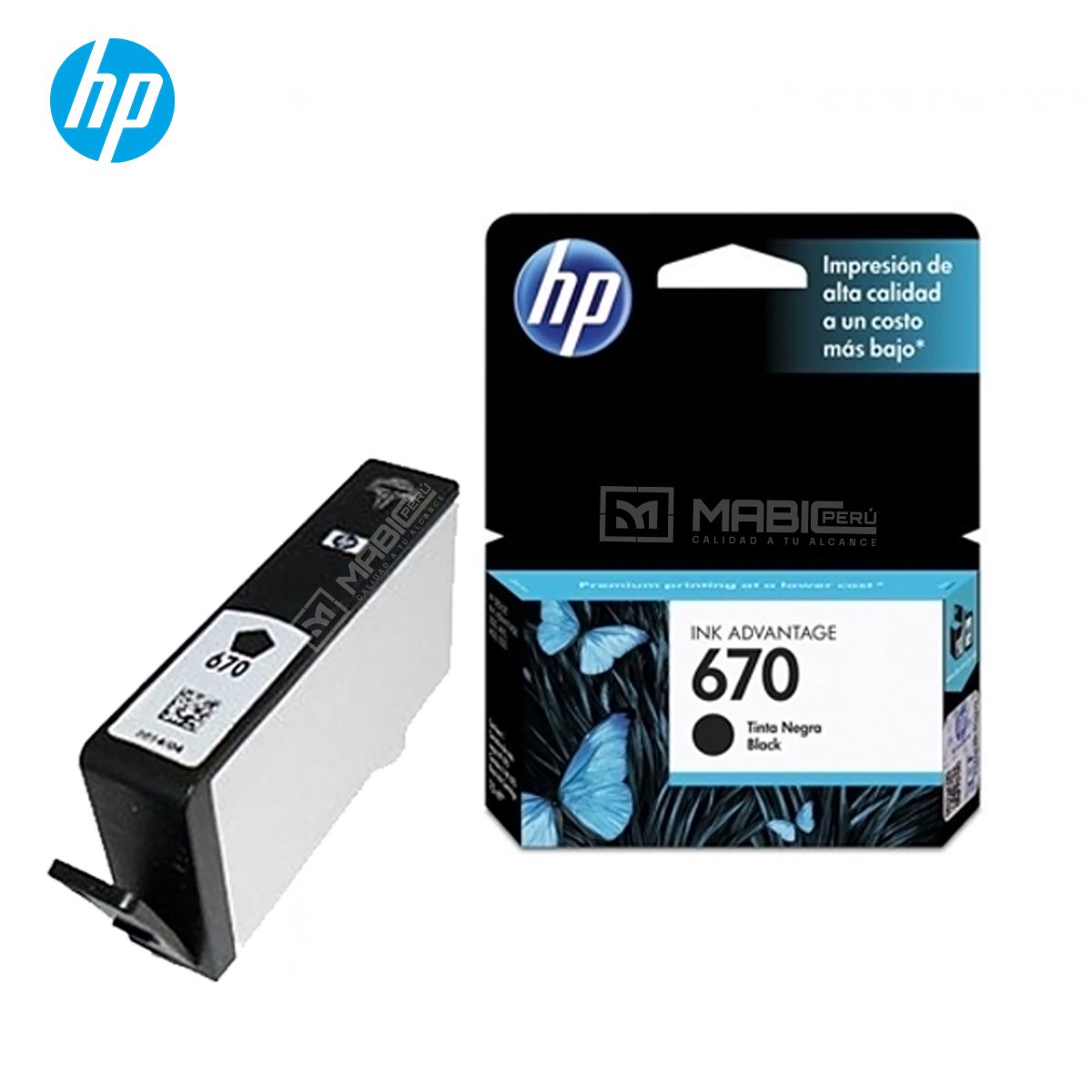 HP - Cartucho de Tinta HP 670 Negro CZ113AL Original