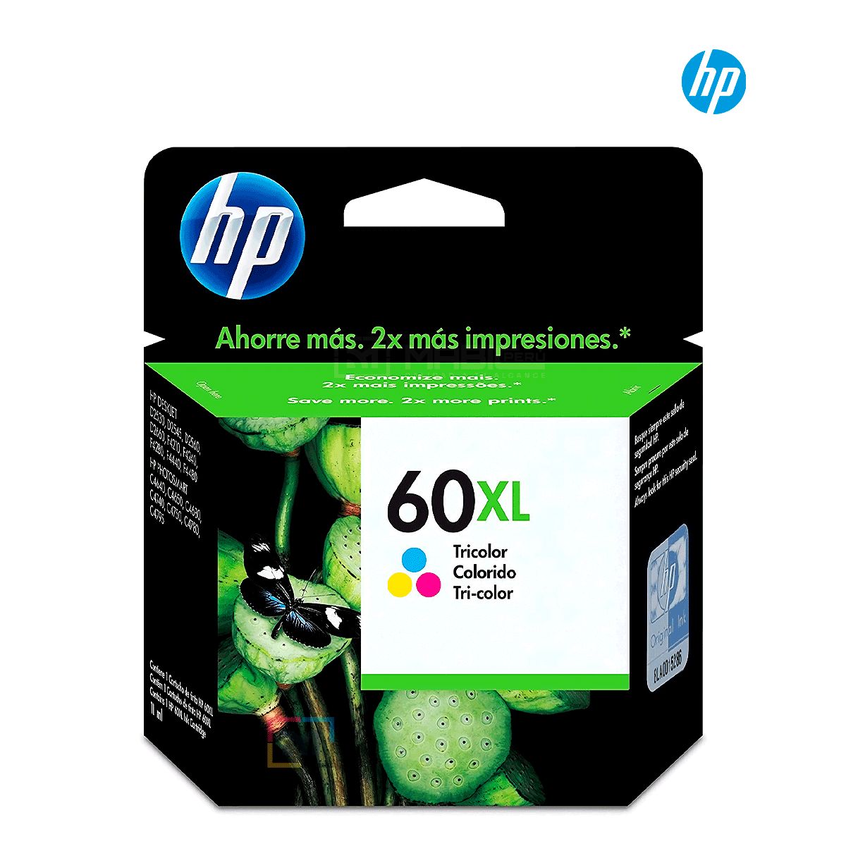 HP - Cartucho de Tinta HP 60XL Tricolor CC644WL Original