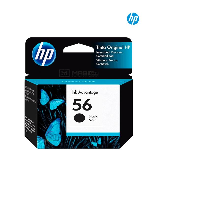 HP - Cartucho de Tinta HP 56 Negro C6656AL Original