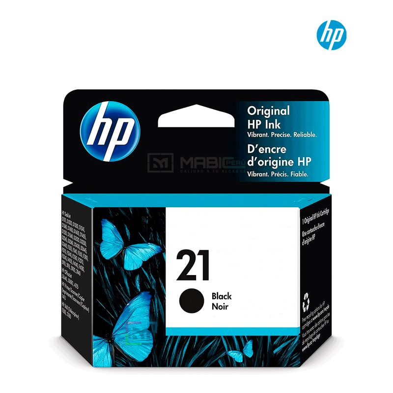 HP - Cartucho de Tinta HP 21 Negro C9351AL Original