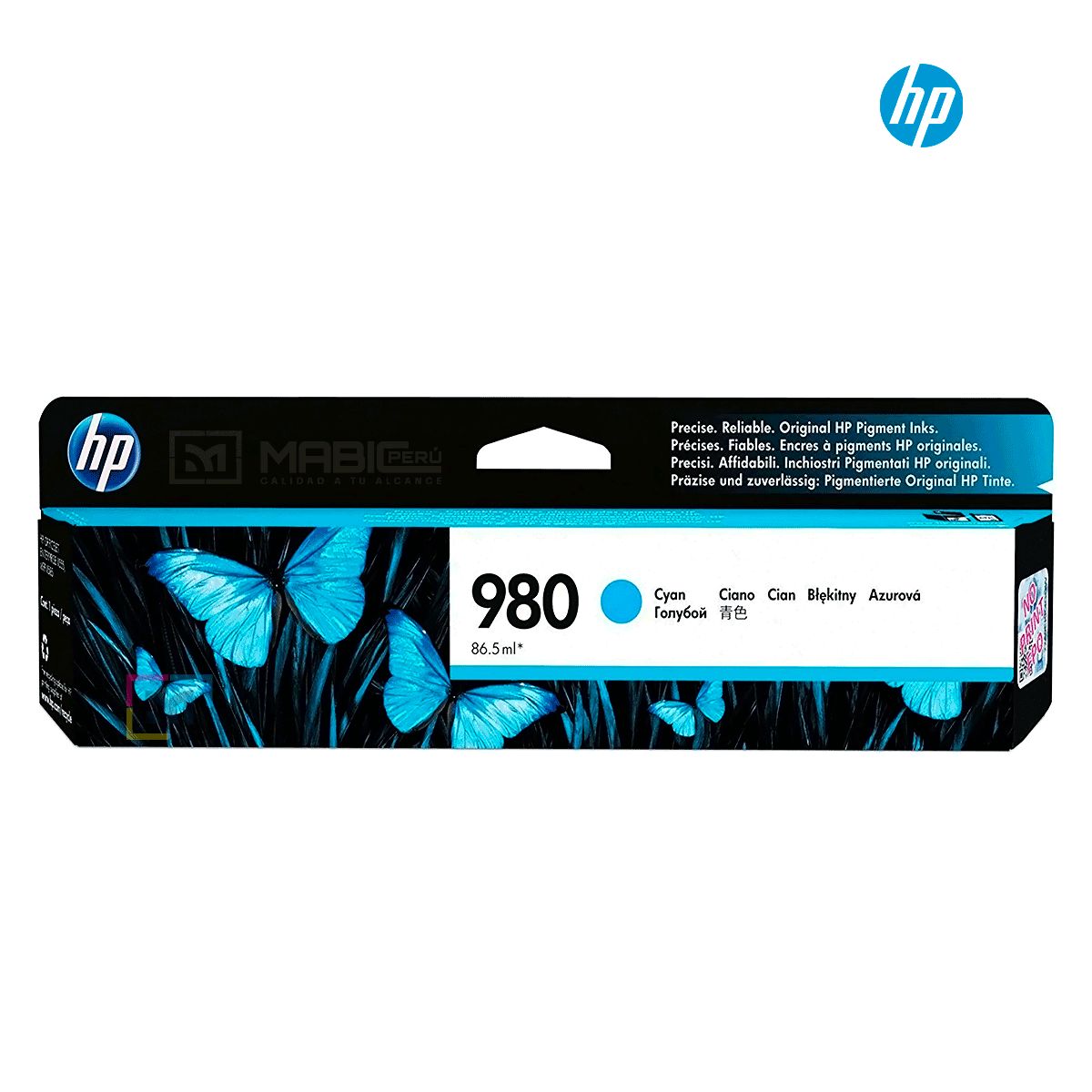 HP - Cartucho de Tinta HP 980 Cian D8J07A Original