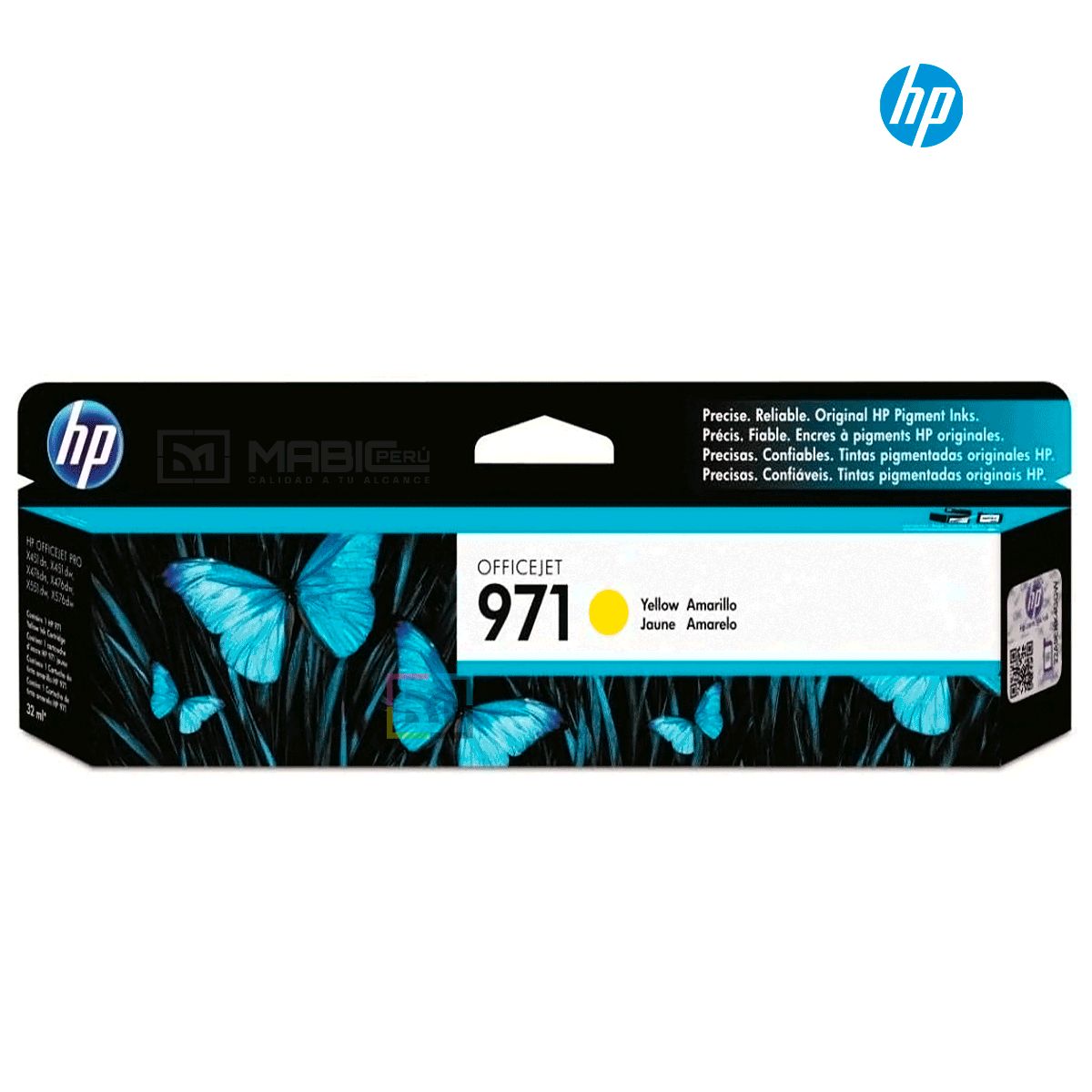 HP - Cartucho de Tinta HP 971 Amarillo CN624AM Original