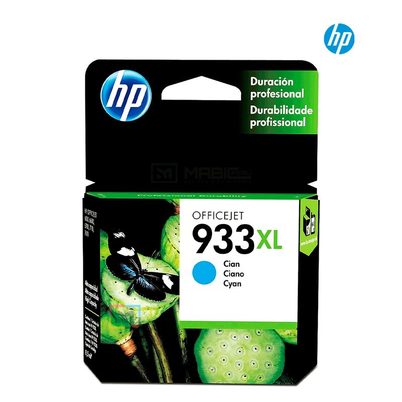 HP - Cartucho de Tinta HP 933XL Cian CN054AL Original