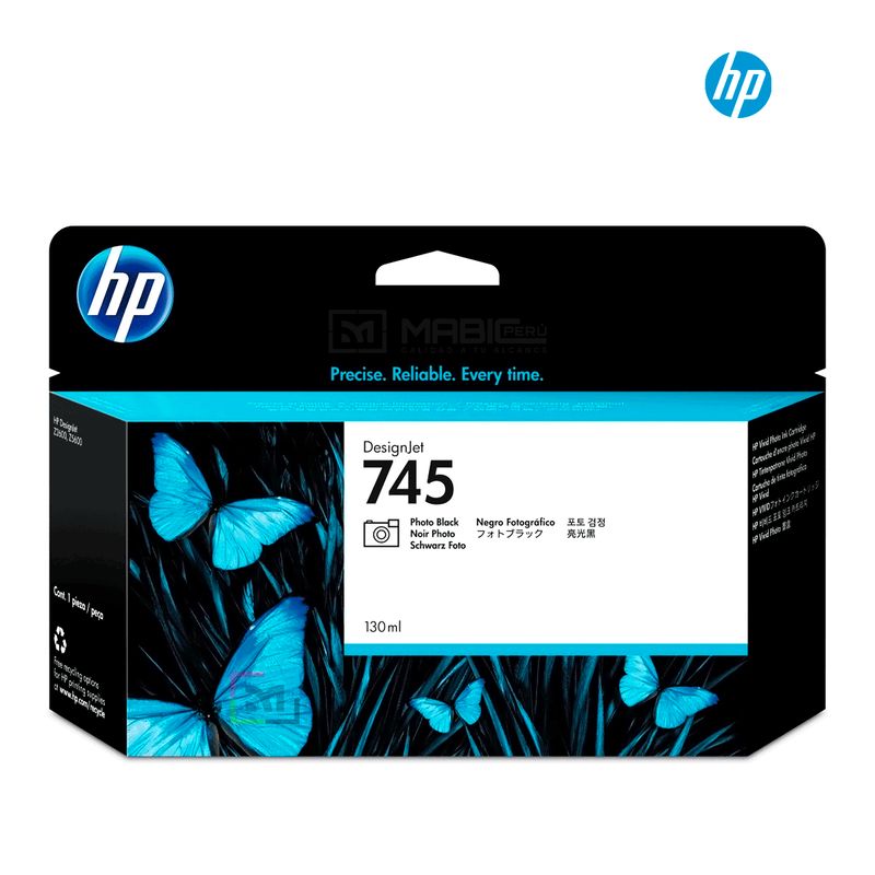 HP - Cartucho de Tinta HP 745 Negro Fotográfico F9J98A Original