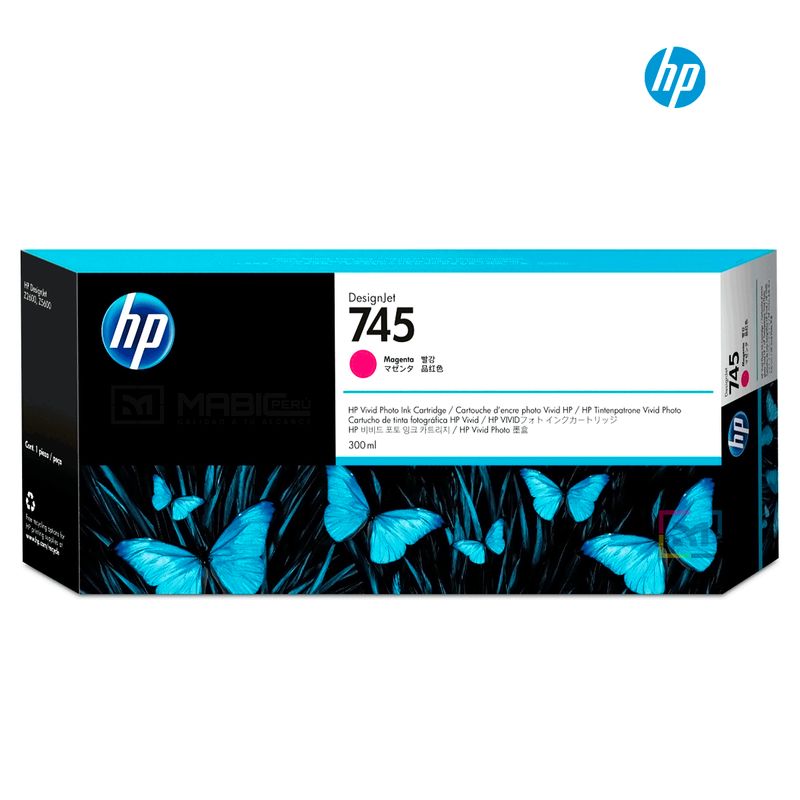 HP - Cartucho de Tinta HP 745 Magenta F9JK01A Original