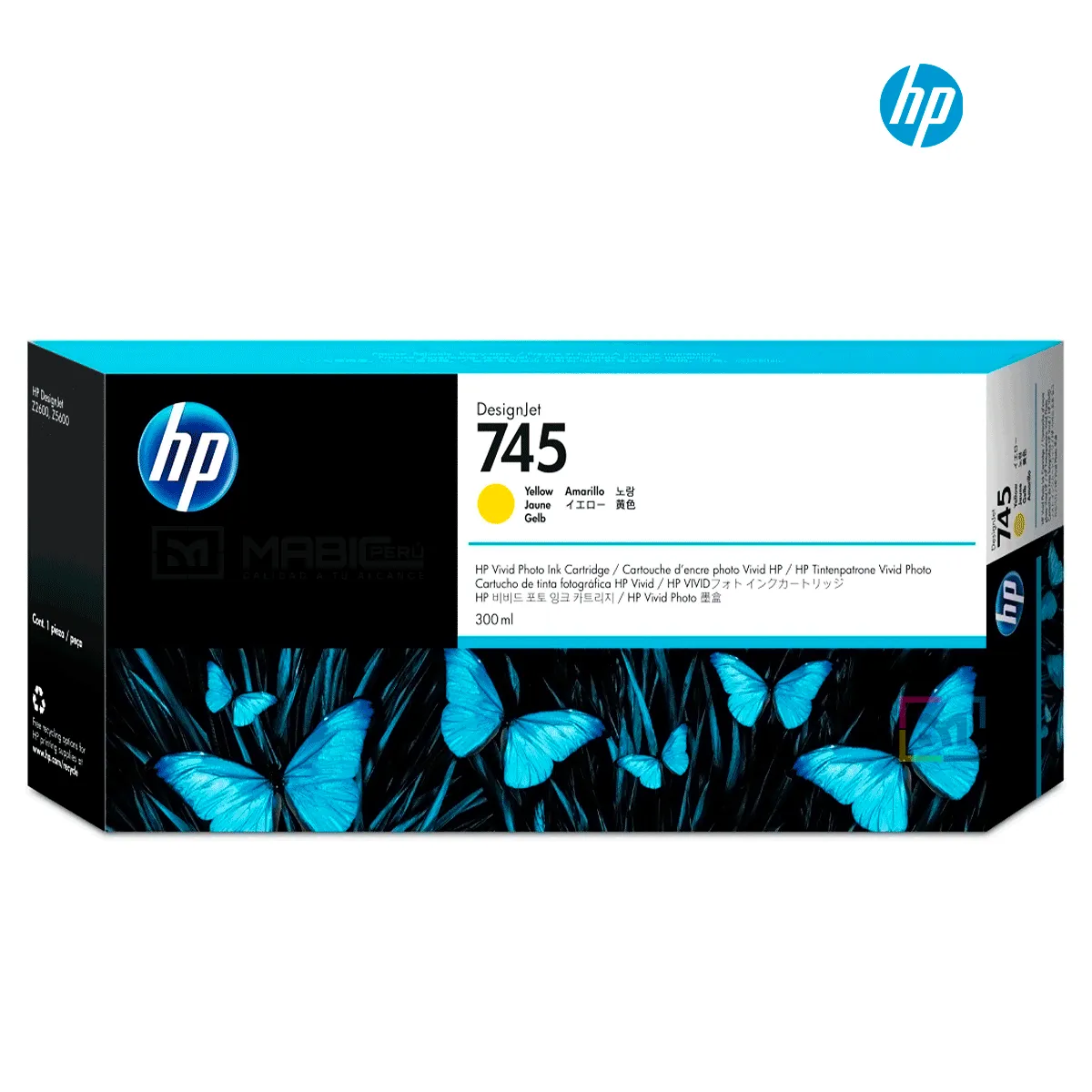 HP - Cartucho de Tinta HP 745 Amarillo F9K02A Original