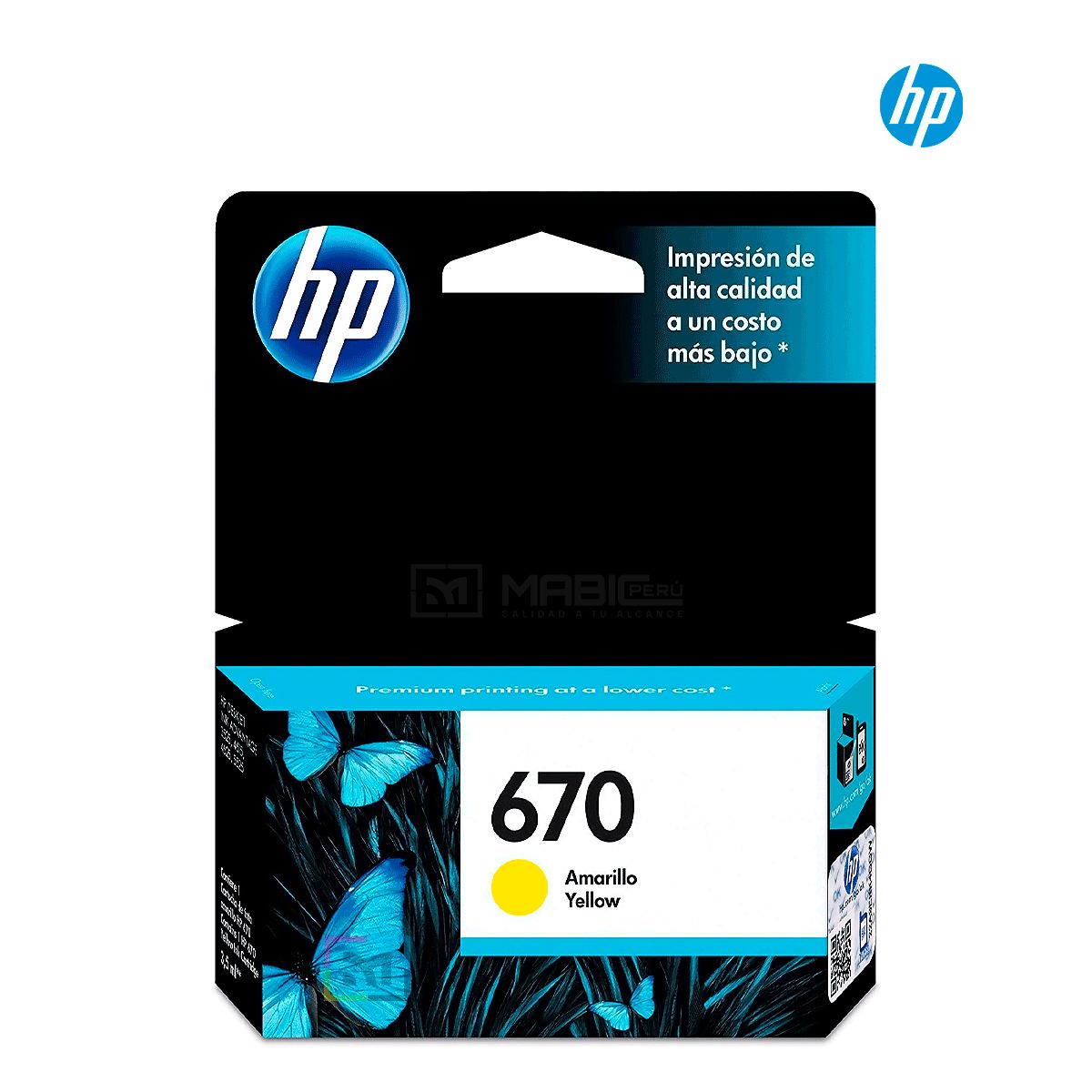 HP - Cartucho de Tinta HP 670 Amarillo CZ116AL Original