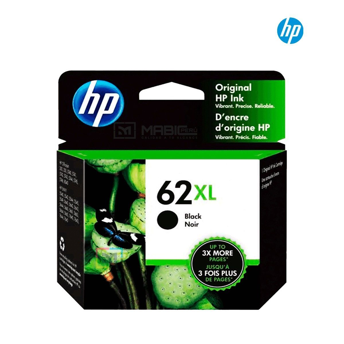 HP - Cartucho de Tinta HP 62XL Negro C2P05AL Original