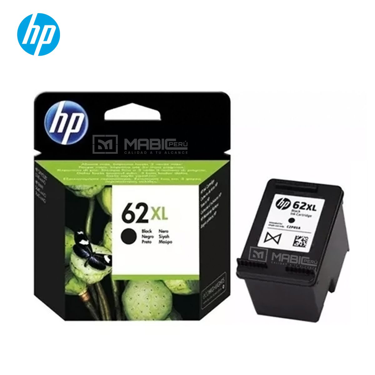 HP - Cartucho de Tinta HP 62XL Negro C2P05AL Original