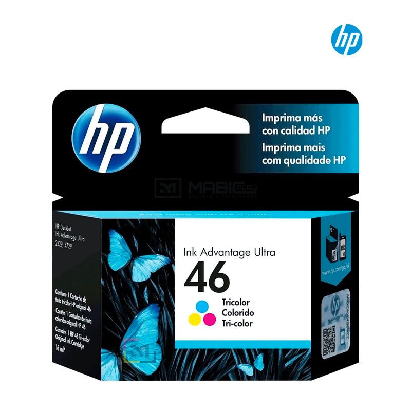 HP - Cartucho de Tinta HP 46 Tricolor CZ638AL Original