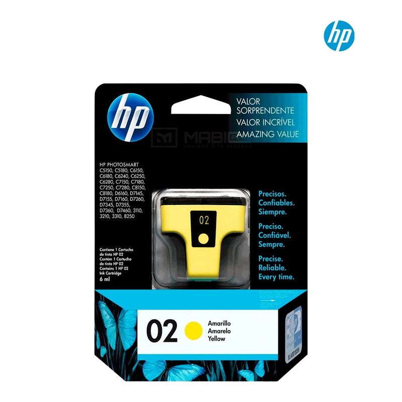 HP - Cartucho de Tinta HP 2 Amarillo C8773WL Original