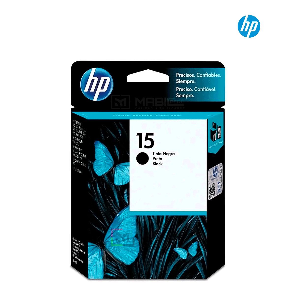 HP - Cartucho de Tinta HP 15 Negro C6615DL Original