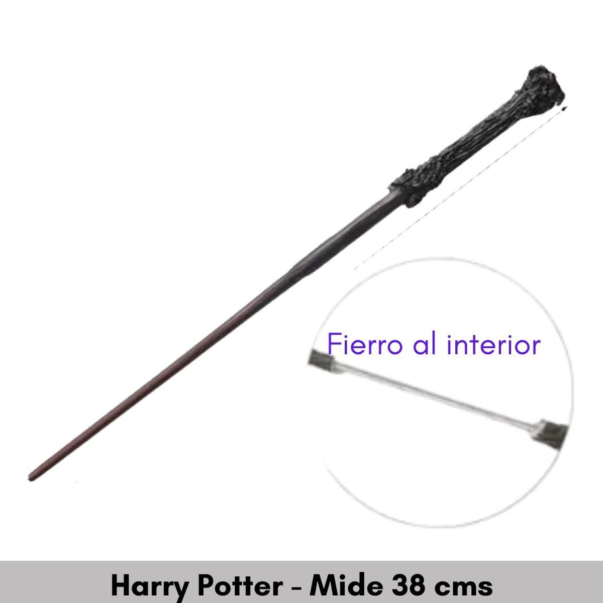 GENERICO - Varita Harry Potter Fierro al interior - No viene en caja